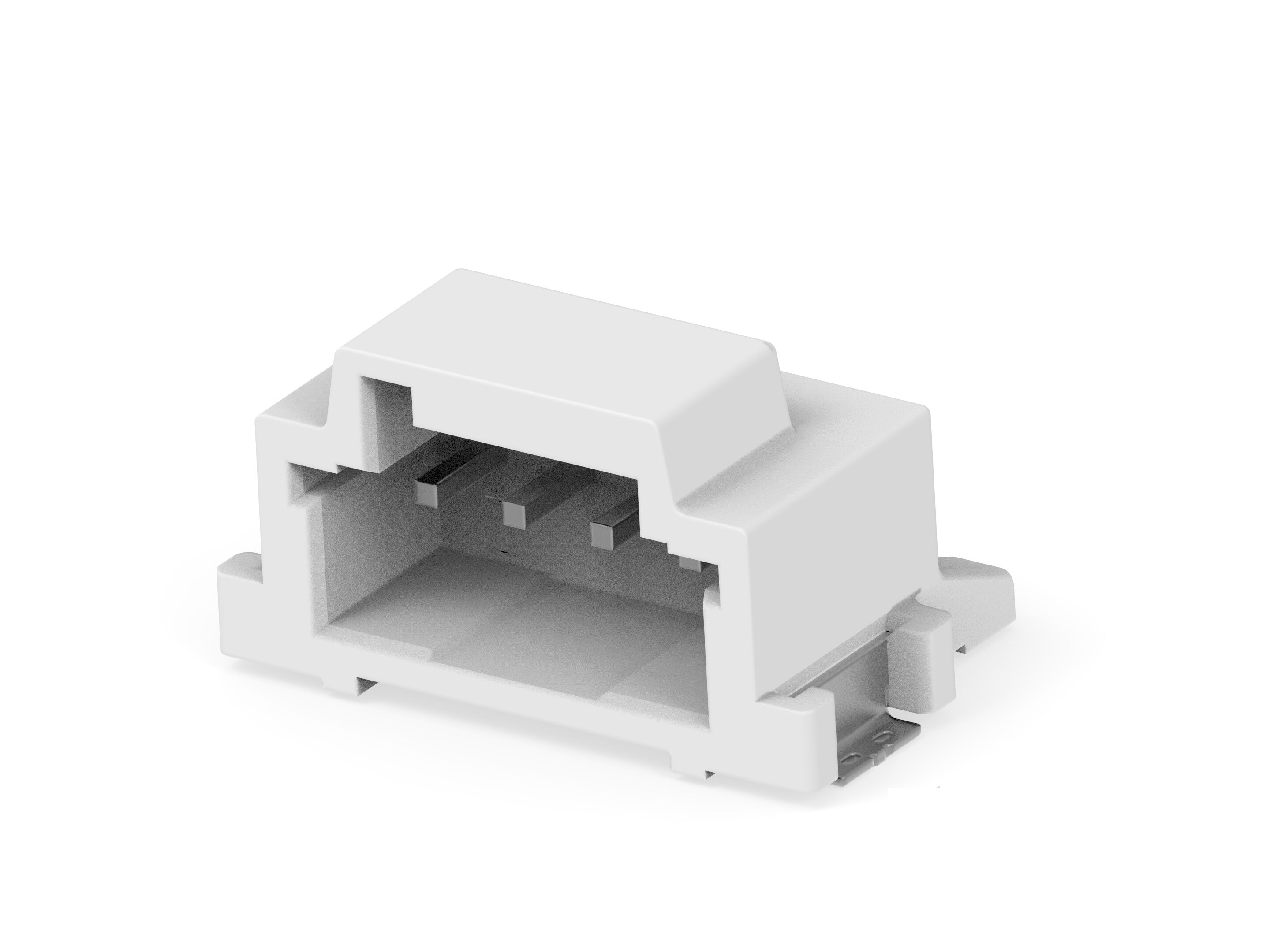 TE Connectivity SGI2.0 Series Right Angle Board PCB Header, 4 Contact(s), 2 mm Pitch, 1 Row, Shrouded
