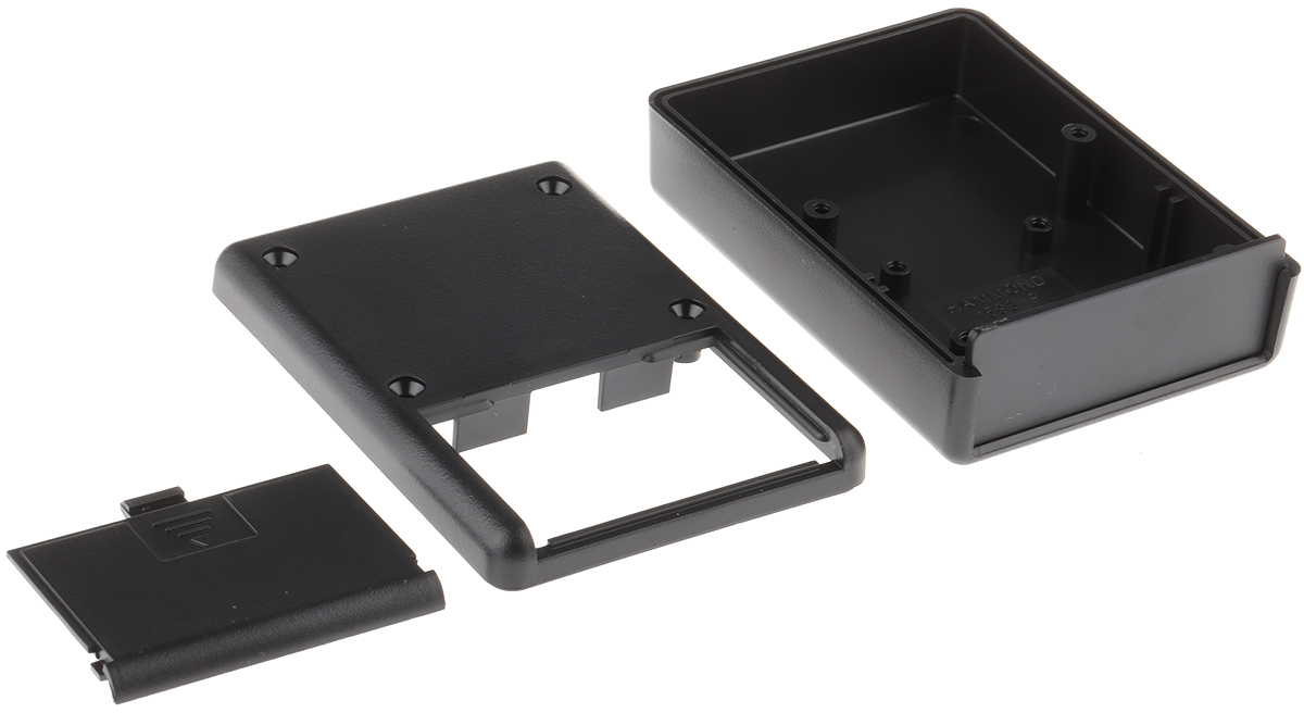 Hammond 1593 Black ABS Enclosure, 92 x 66 x 28mm