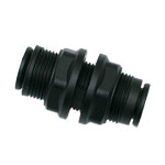 Legris LF3000 Series Bulkhead Tube-to-Tube Adaptor, Push In 14 mm to Push In 14 mm, Tube-to-Tube Connection Style