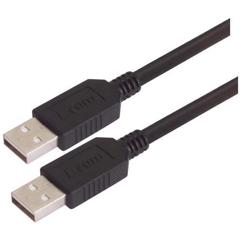 L-Com USB 2.0, Male USB A to Male USB A, 500mm