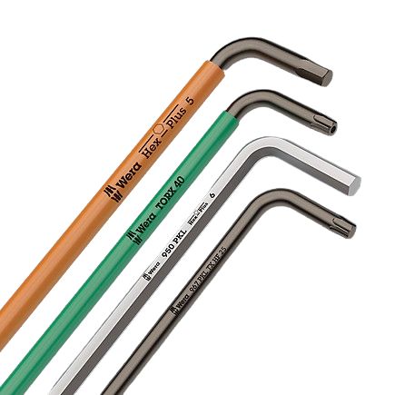 Wera 9-Piece Torx Key Set, L Shape, Long Arm