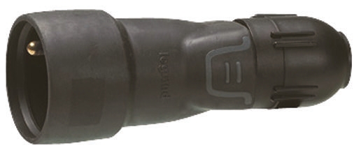 Legrand French Mains Connector, 16A Black, Cable Mount Rubber, 250 V