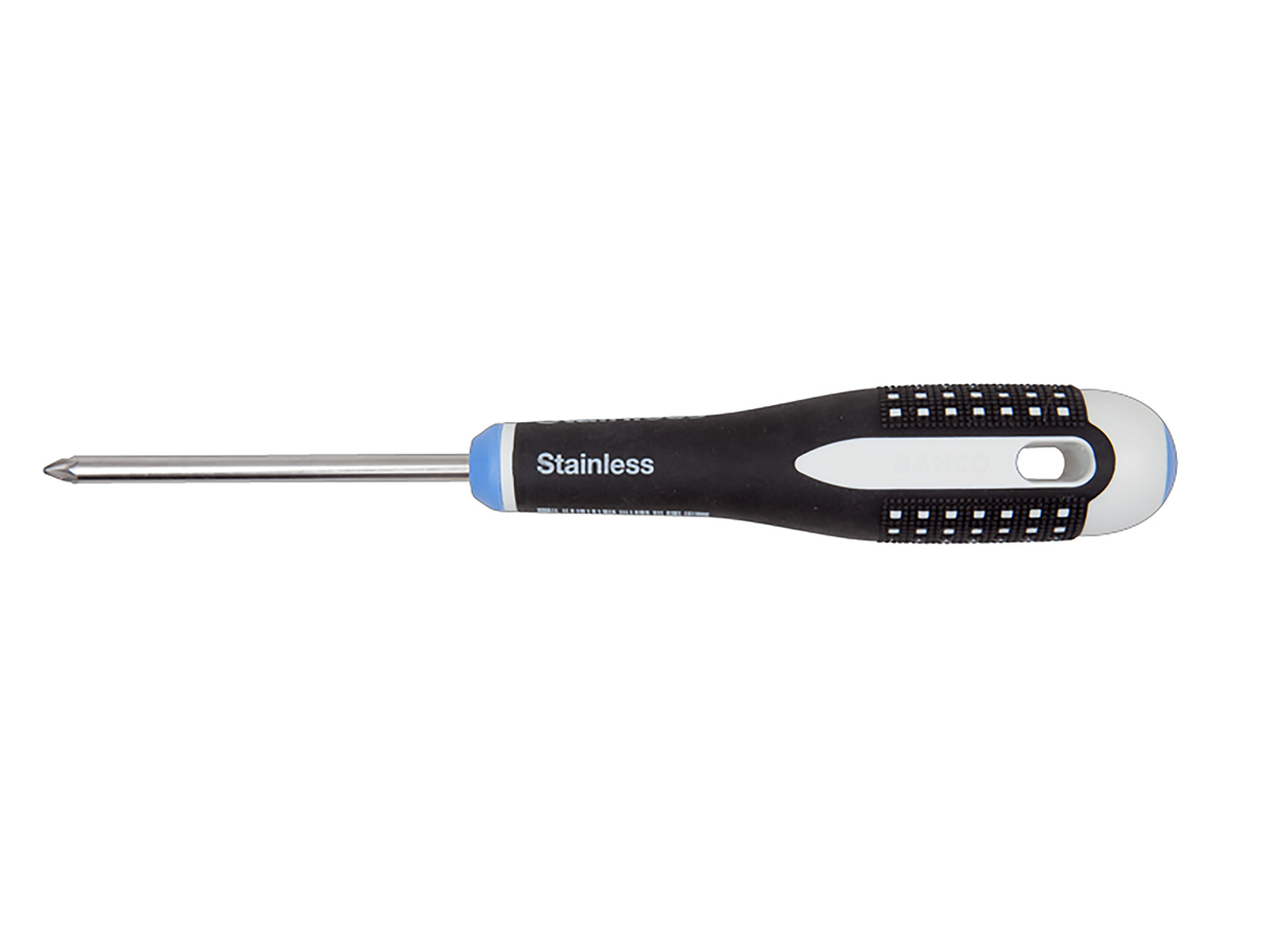 Bahco Pozidriv  Screwdriver, PZ2 Tip, 100 mm Blade, 222 mm Overall