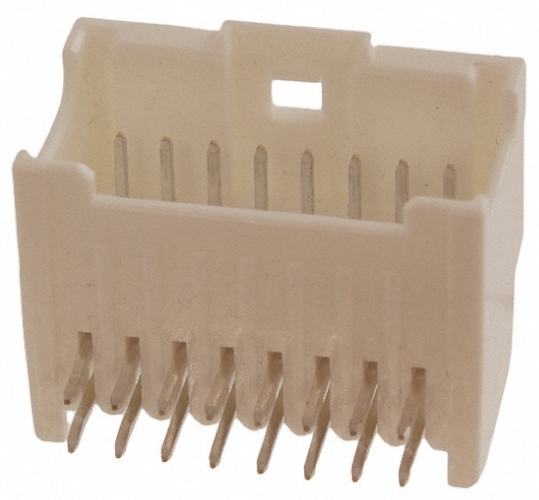 Molex MicroClasp Series Right Angle Through Hole PCB Header, 8 Contact(s), 2 mm Pitch, 2 Row, Shrouded