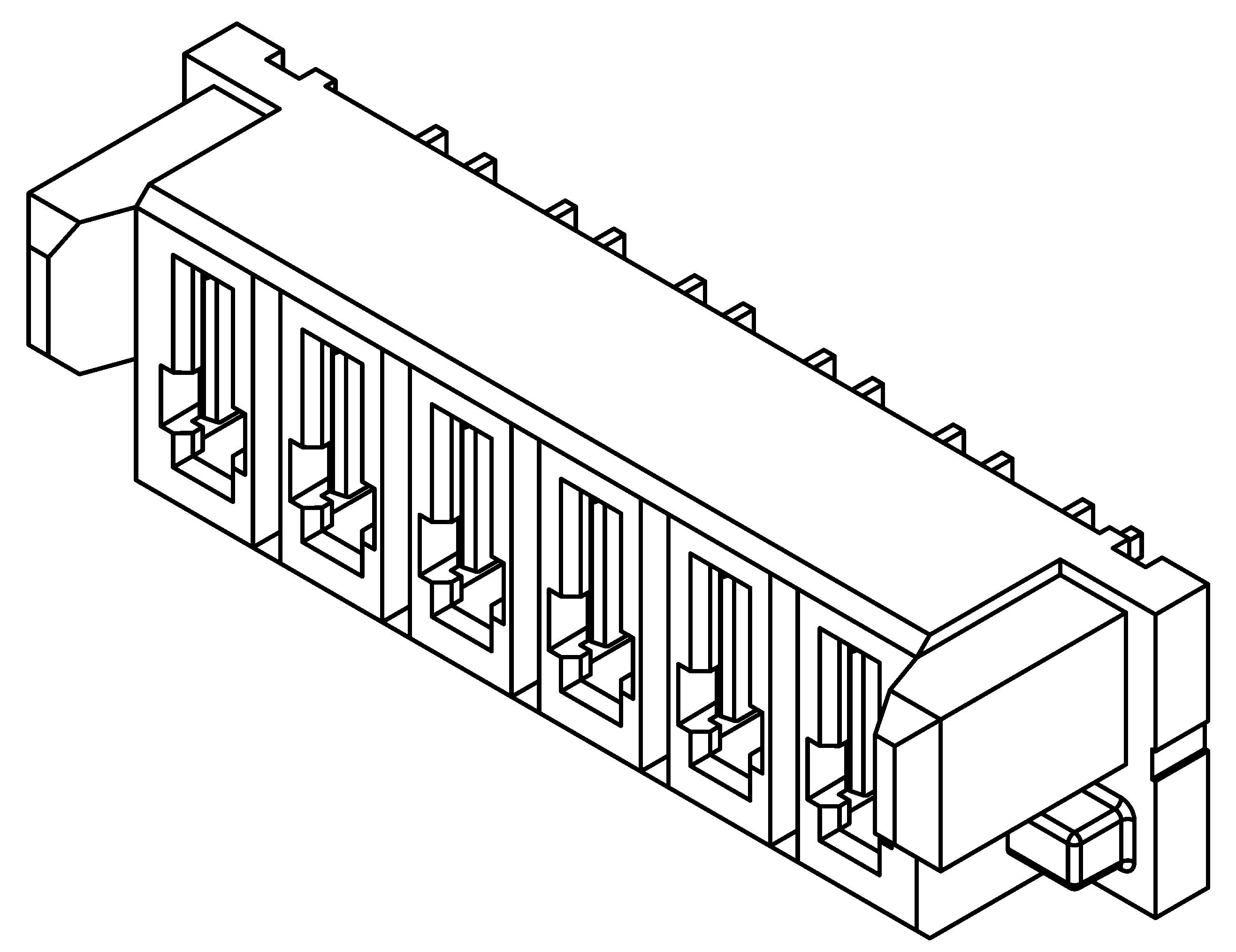 Samtec MPS Series Straight Through Hole Mount PCB Socket, 8-Contact, 1-Row, 5mm Pitch, Solder Termination