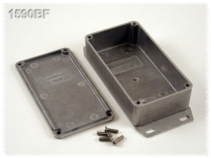 Hammond 1590 Series Die Cast Aluminium Enclosure, IP54, Flanged, 113 x 60 x 31mm