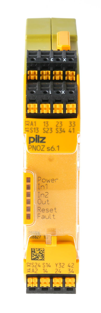 Pilz PNOZsigma PNOZ s6.1 C 1 Auxiliary Contacts Safety Relay 24V dc, Dual-Channel 3 Safety Contacts