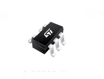 STMicroelectronics STLQ020C22R, 1-Channel Low Noise LDO, Voltage Regulator, 200 mA, 2.2 V 100 kHz, SOT-323-5L 5-Pin