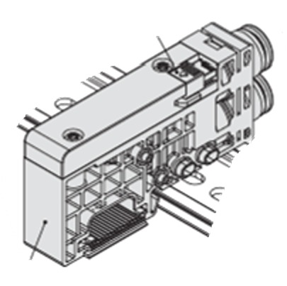 SMC SJ3000 series One-Touch Fitting 6 mm Manifold Block for use with Valve, SJ3000-50-1A-C6