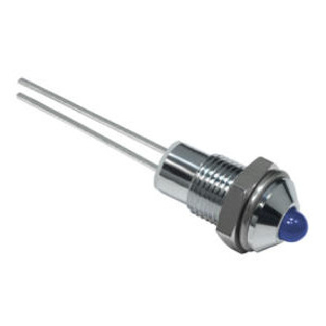 CML Innovative Technologies 1902X Series Blue Panel Mount Indicator, 3.8V, 6mm Mounting Hole Size, Lead Wires