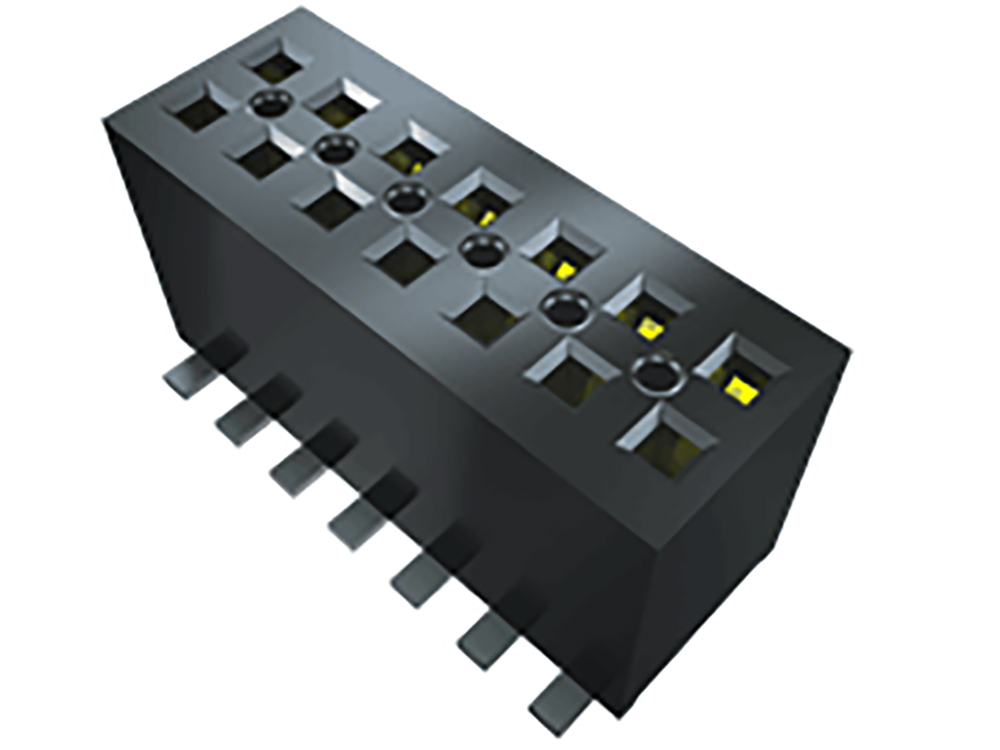 Samtec FLE Series Right Angle Surface Mount PCB Socket, 14-Contact, 2-Row, 1.27mm Pitch, Solder Termination