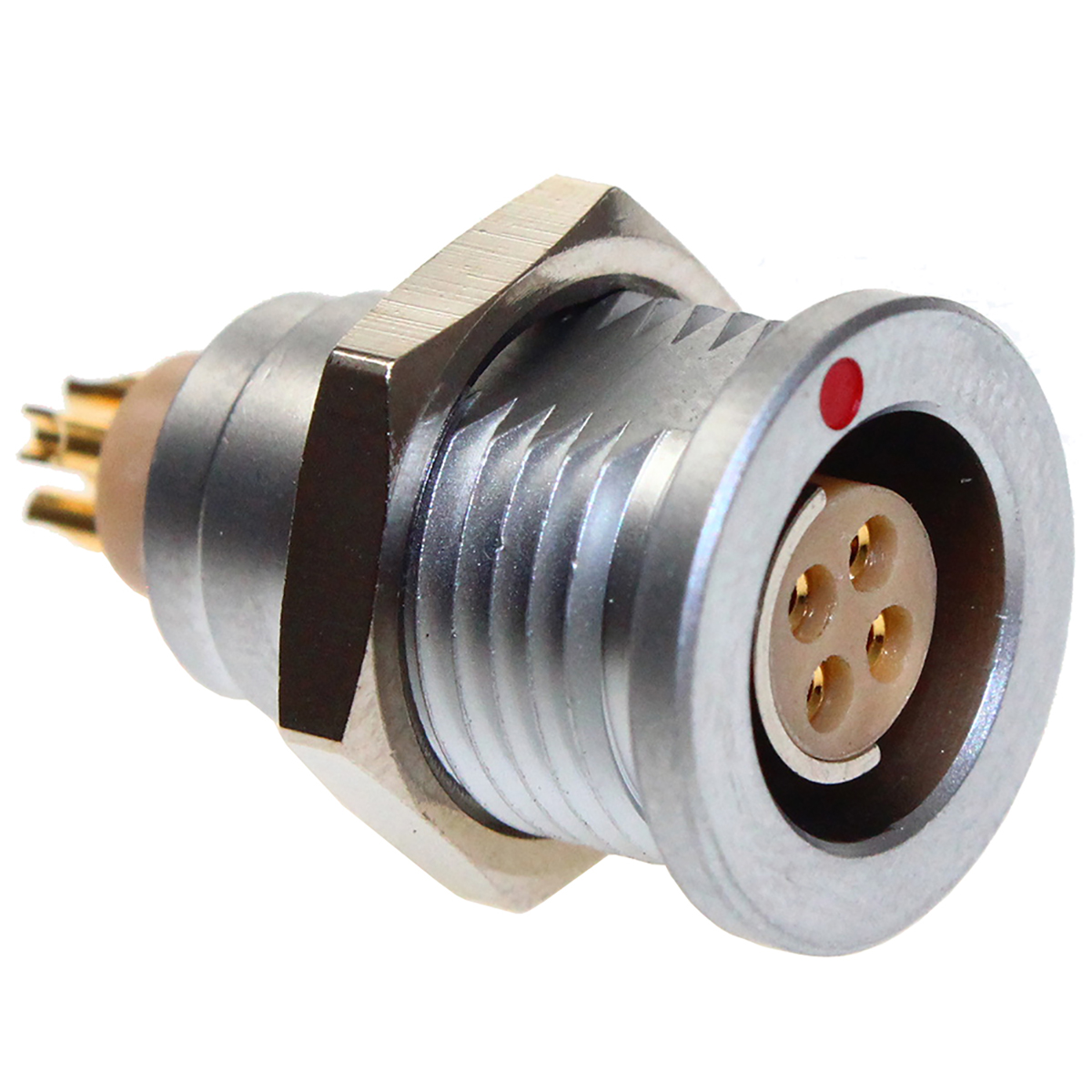 CAMDENBOSS Circular Connector, 4 Contacts, Panel, M12 Connector, Socket, Female, IP68, CamCirc CCB2 Series