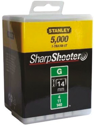 Stanley 14mm Staples 5000 Per pack