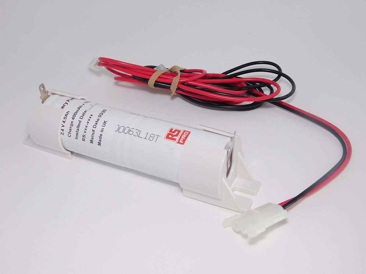 RS PRO 2.4V NiCd Rechargeable D Battery Pack, 4Ah - Pack of 1