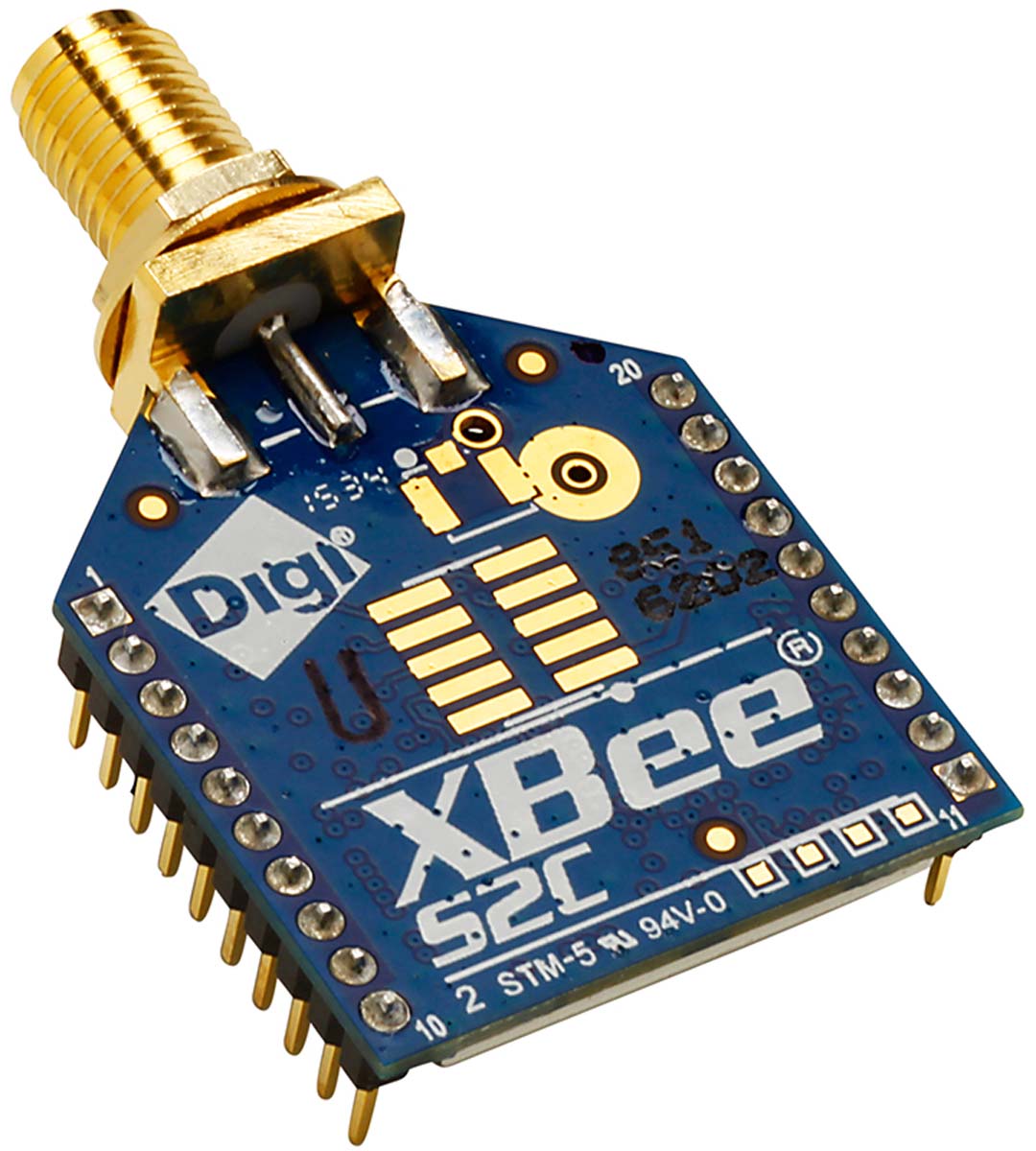 Digi International XBee-S2C RF Transceiver Module for Street Light 2.4GHz ZigBee XB24CASIT-001 XBee