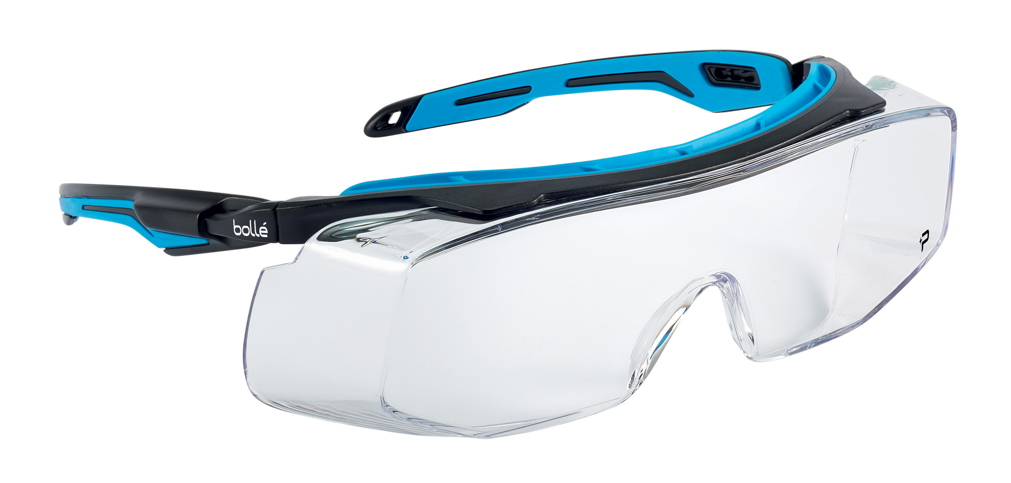Bolle Safety TRYON OTG Anti-Mist UV Safety Glasses, Clear Polycarbonate Lens
