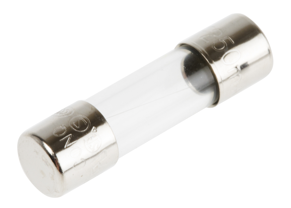 RS PRO 250mA F Glass Cartridge Fuse, 5 x 20mm