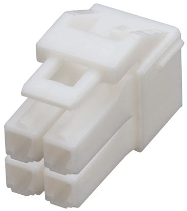 JST Male Connector Housing, 4 Way, 2 Row