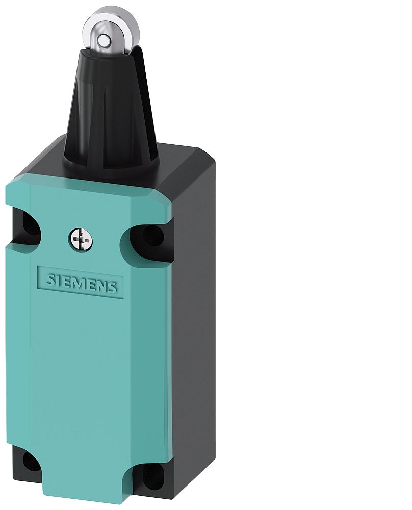 Siemens 3SE5 Series Roller Plunger Limit Switch, 1NC/1NO, IP66, IP67, Metal Housing, 400V ac Max, 4A Max