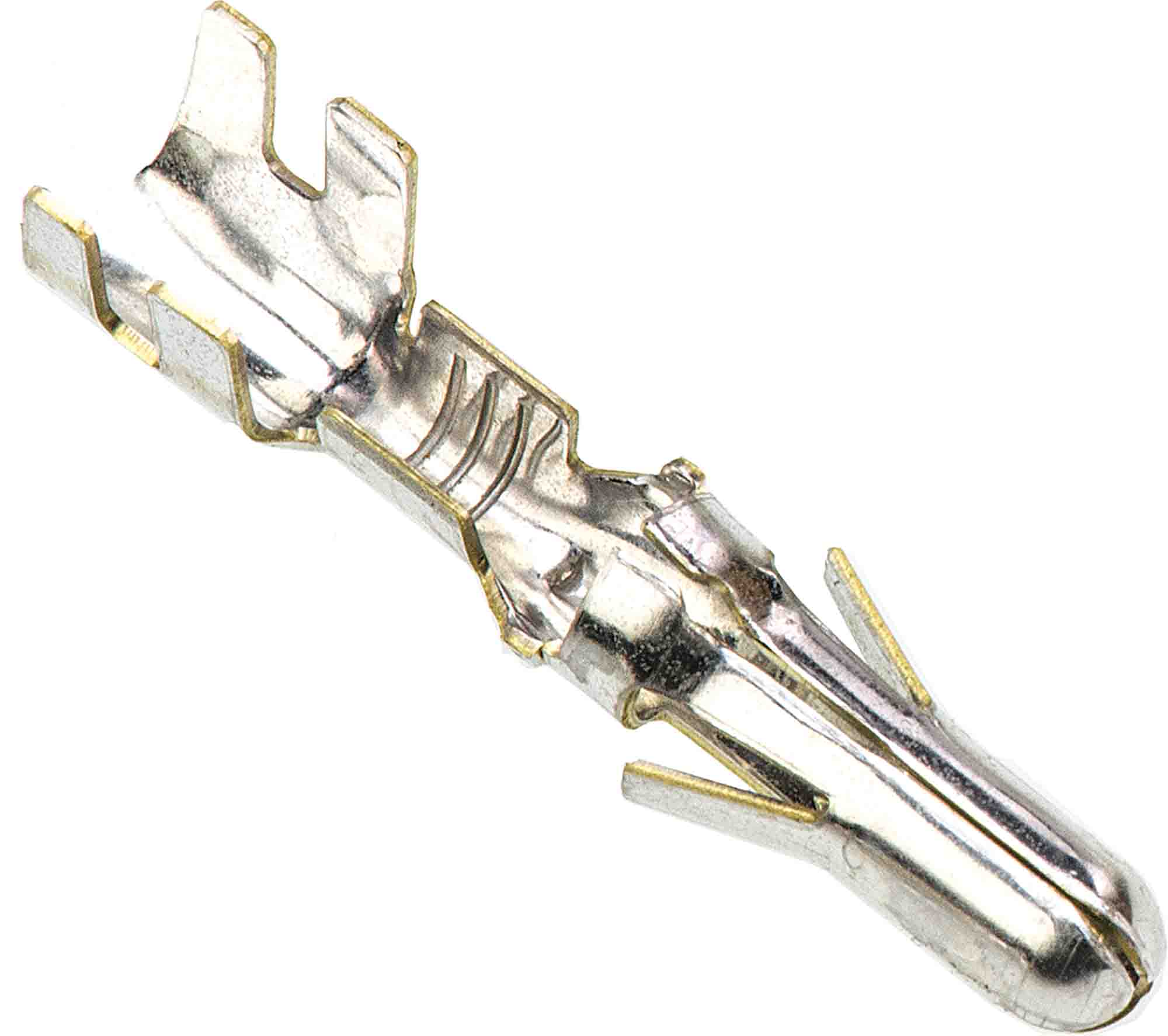 TE Connectivity 0.140 Mate-N-LOK Series Male Crimp Terminal, 20AWG Min, 14AWG Max