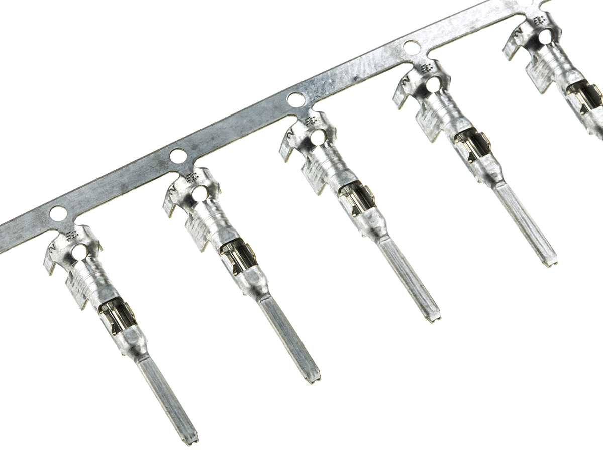 TE Connectivity MINI-MIC Series Male Crimp Terminal, 16AWG Min, 14AWG Max