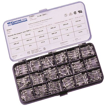 Mersen 0.1 → 6.3A T Glass Cartridge Fuse, 5 x 20mm