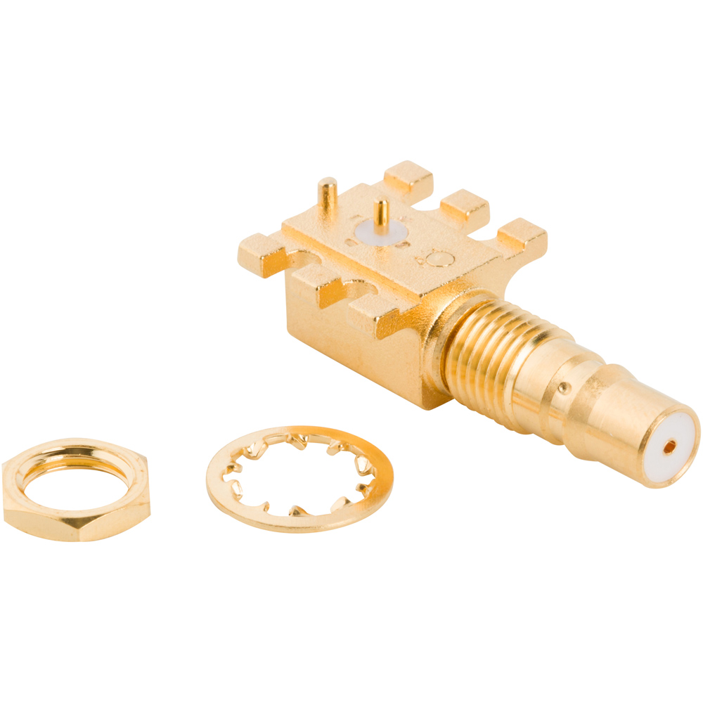 Amphenol RF Right Angled RF Adapter QMA Plug 6GHz