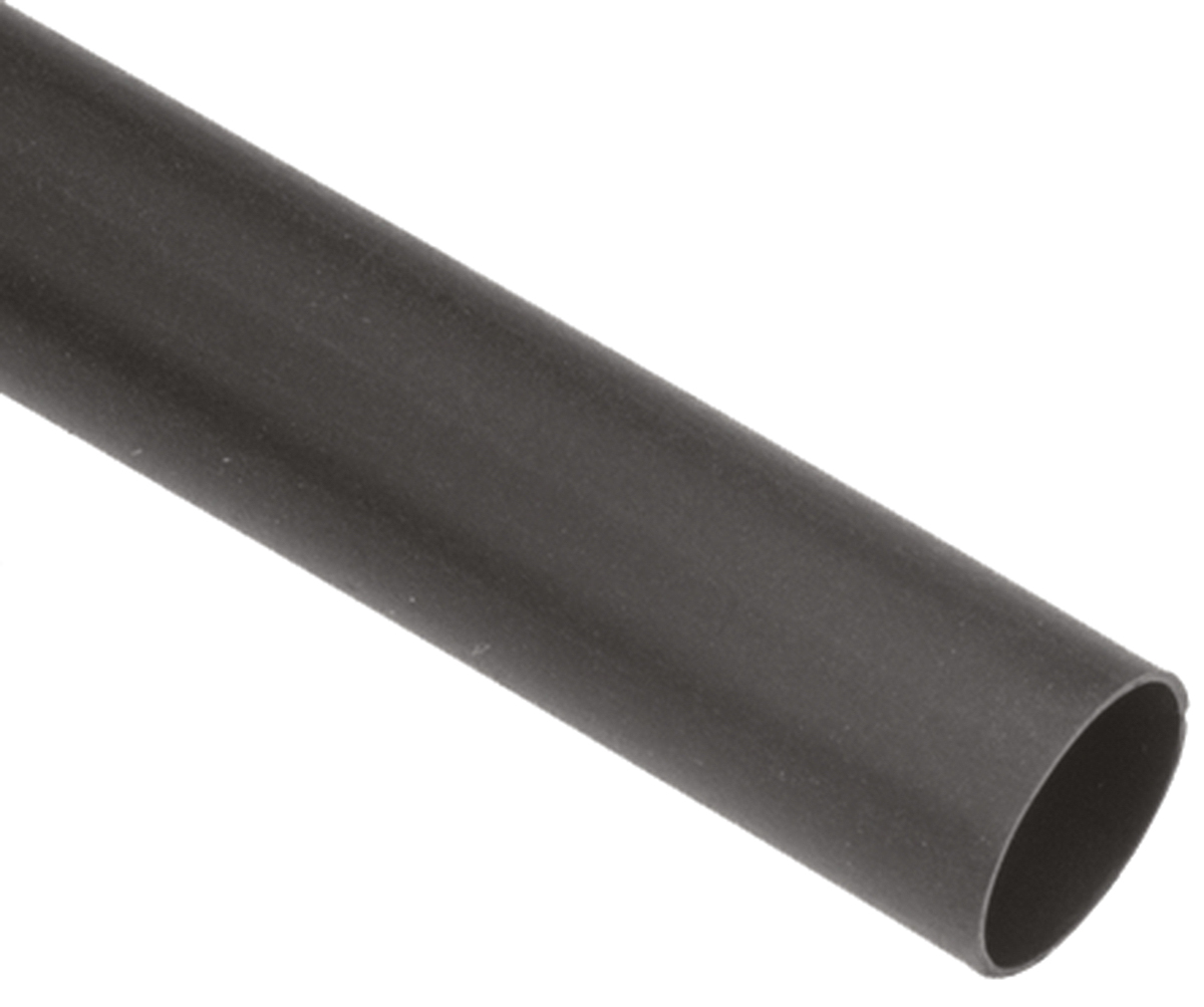 TE Connectivity Heat Shrink Tubing, Black 2.4mm Sleeve Dia. x 300m Length 2:1 Ratio, LSTT Series