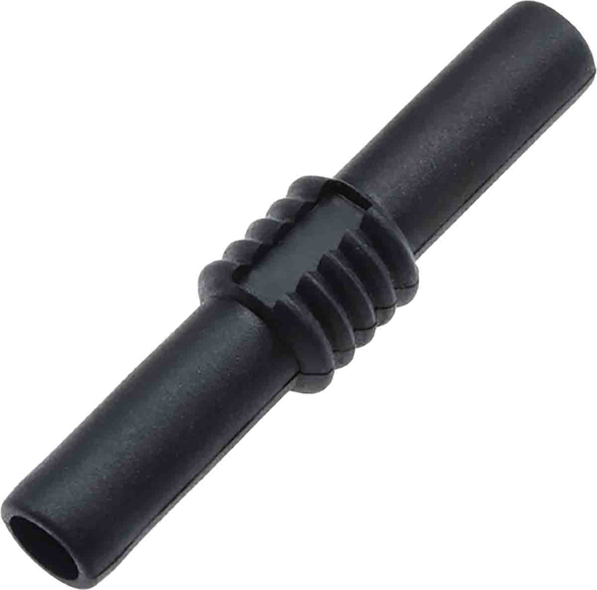 RS PRO Black, Female Banana Coupler With Brass contacts and Nickel Plated