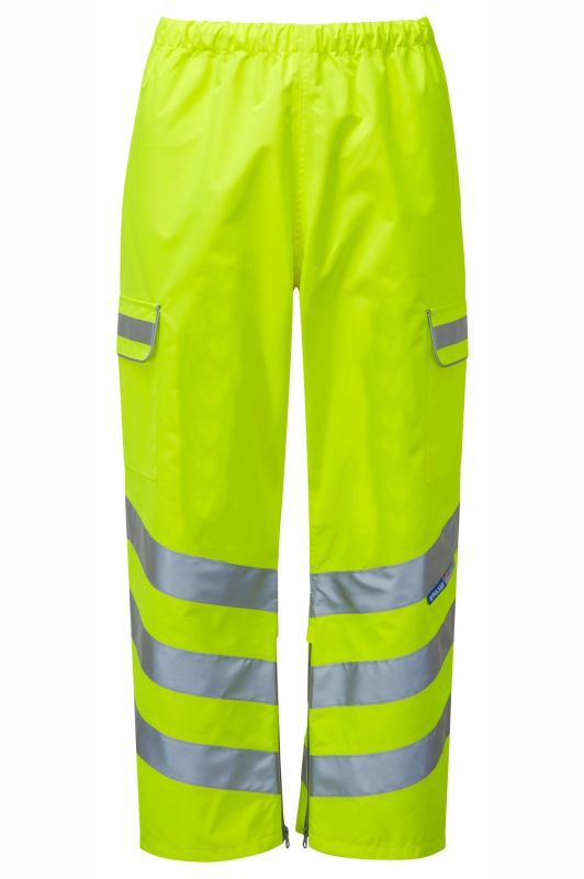 PULSAR P206 Yellow Hi Vis Trouser Waterproof, Breathable 44 to 47 in 44 to 47 in