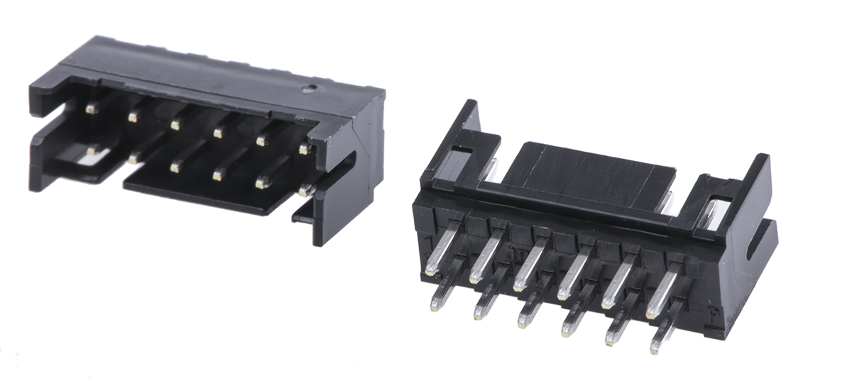 Hirose DF11 Series Straight Through Hole PCB Header, 12 Contact(s), 2 mm Pitch, 2 Row, Shrouded