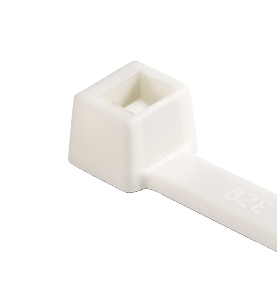 HellermannTyton Cable Tie, Releasable, 205mm x 2.5 mm, White, Pk-100