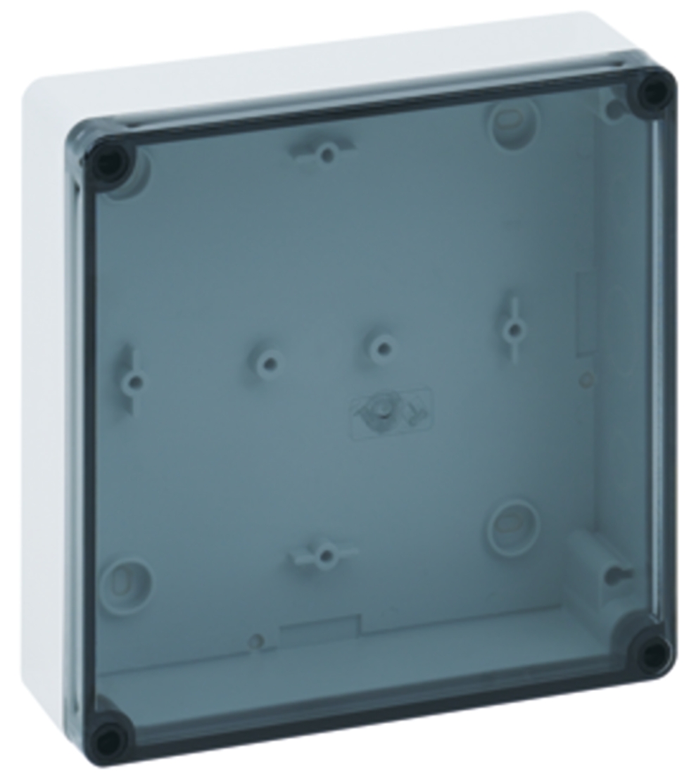 Spelsberg TK PS Series Grey Polystyrene Enclosure, IP66, Transparent Lid, 182 x 180 x 63mm