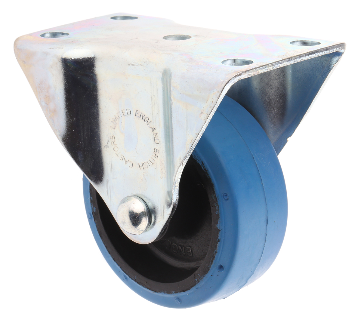 RS PRO Fixed Castor Wheel, 90kg Capacity, 75mm Wheel