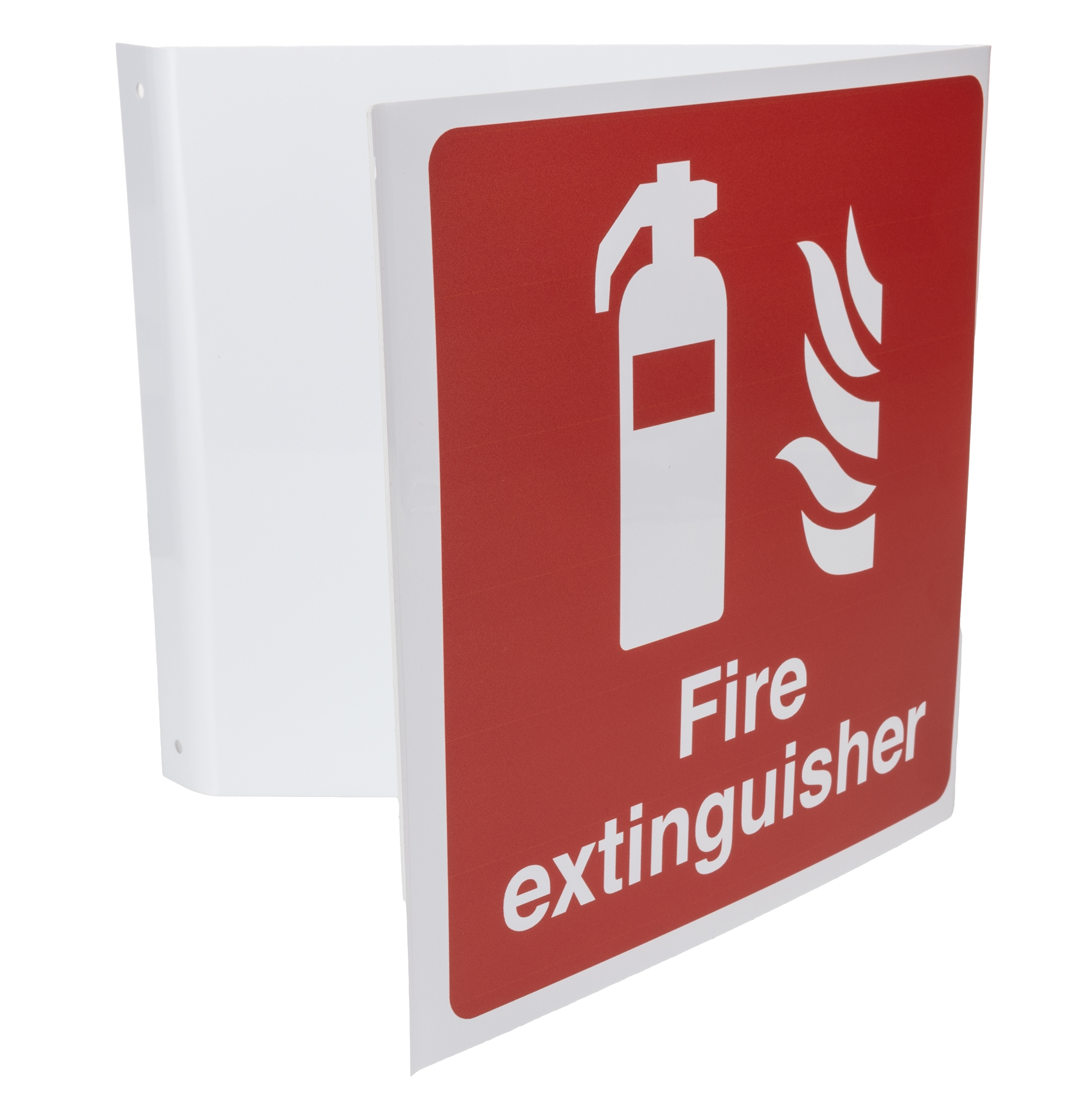 Polypropylene Fire Safety Sign, Fire Extinguisher With English Text Self-Adhesive