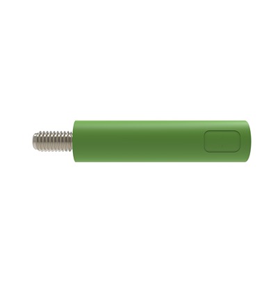 Schutzinger Green Female Banana Connector, 4 mm Connector, M3 Thread Termination, 32A, 1kV, Nickel Plating