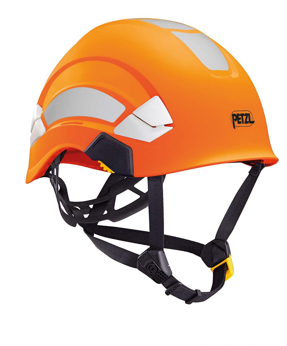 Petzl VERTEX Orange Safety Helmet with Chin Strap, Adjustable
