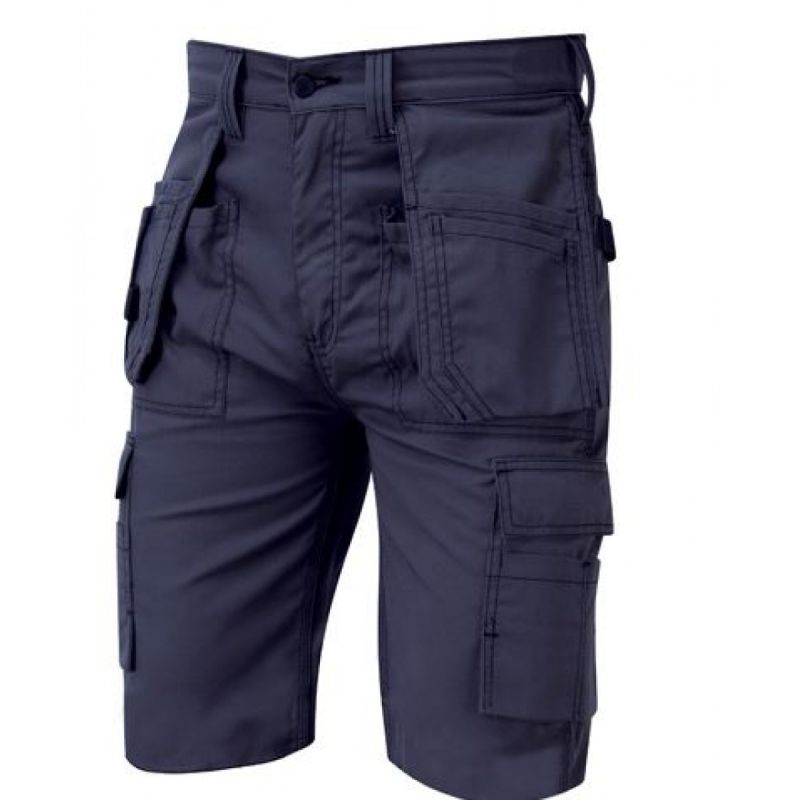 Orn 2080 Navy 35% Cotton, 65% Polyester Work shorts, 48in