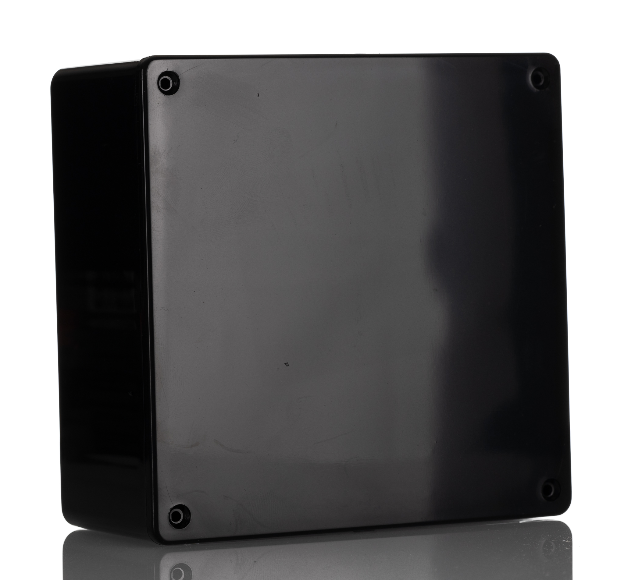 Hammond 1591 Series Black ABS Enclosure, IP54, Black Lid, 119 x 119 x 56mm