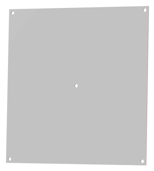 Bopla Fibreglass Reinforced Polyester Mounting Plate, 3mm W for Use with Enclosure