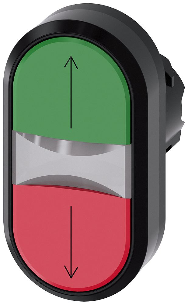 Siemens SIRIUS ACT 3SU10 Series Green, Red Momentary Push Button Head, 22mm Cutout, IP66, IP67, IP69K
