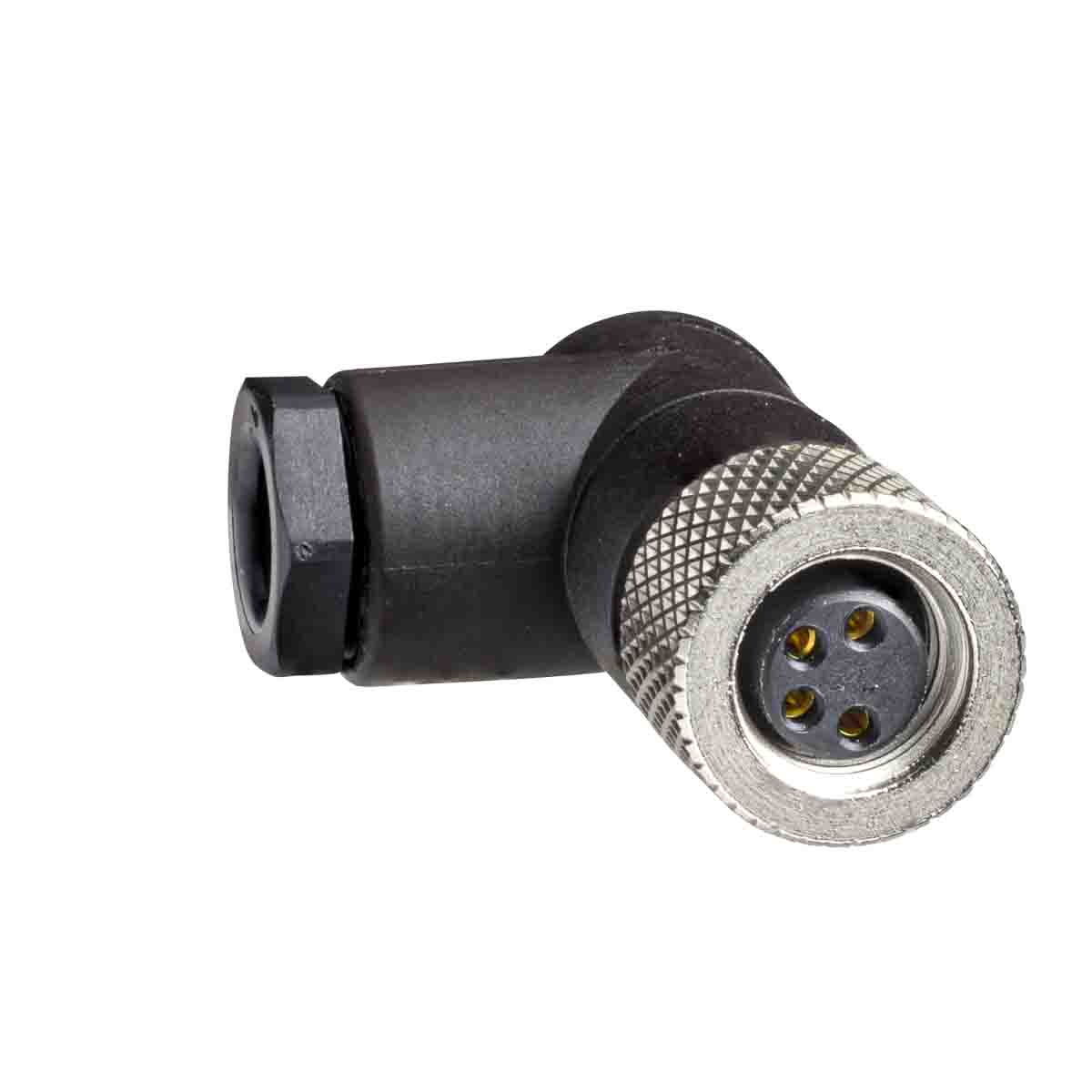 Telemecanique Sensors Circular Connector, 4 Contacts, Cable, M8 Connector, Socket, Female, IP67, XZCC Series