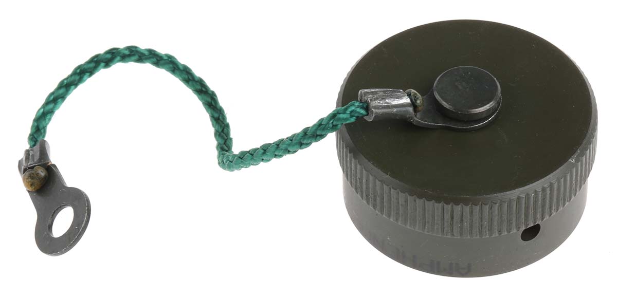 Amphenol Limited 62GB MIL-DTL-26482 Receptacle Dust Cap, Shell Size 14, with Zinc Cobalt Finish, Aluminium
