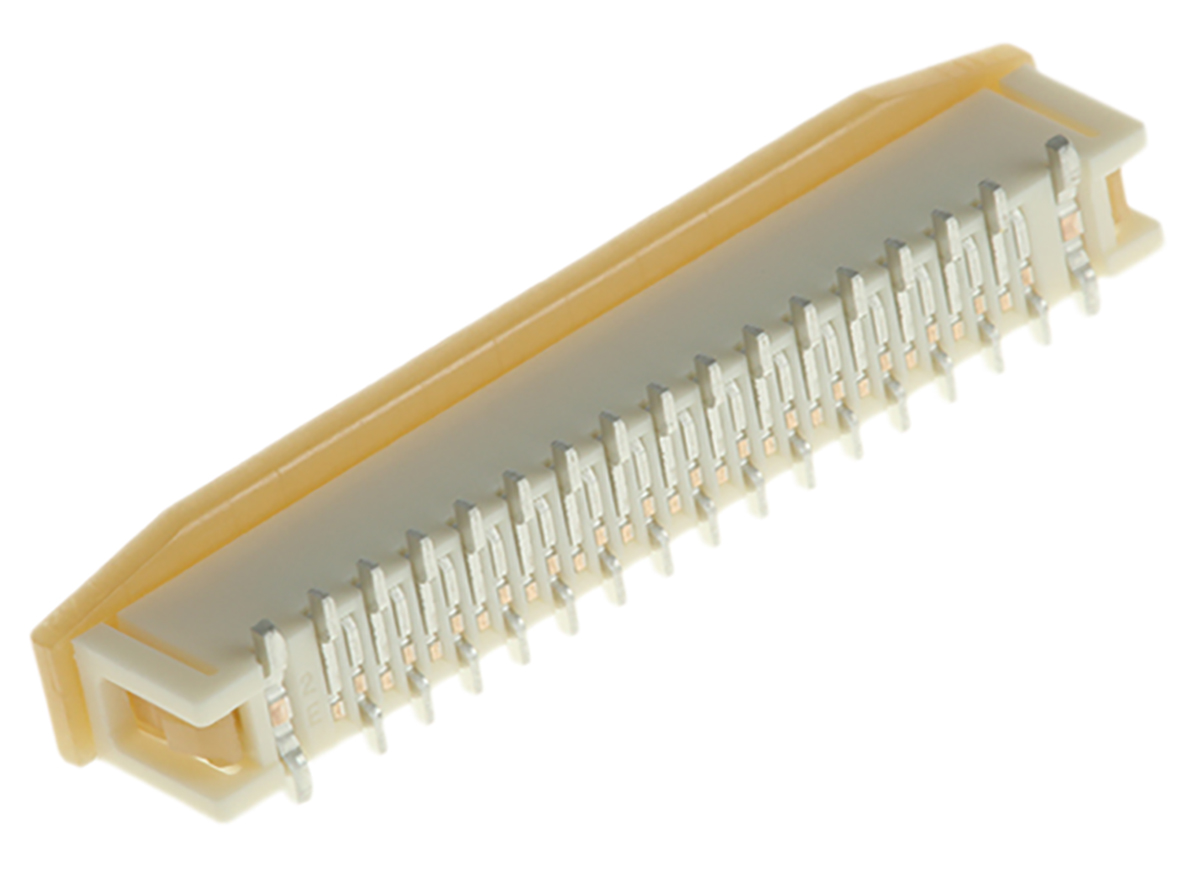 Molex, Easy-On, 52559 1mm Pitch 30 Way Straight Female FPC Connector, ZIF Vertical Contact
