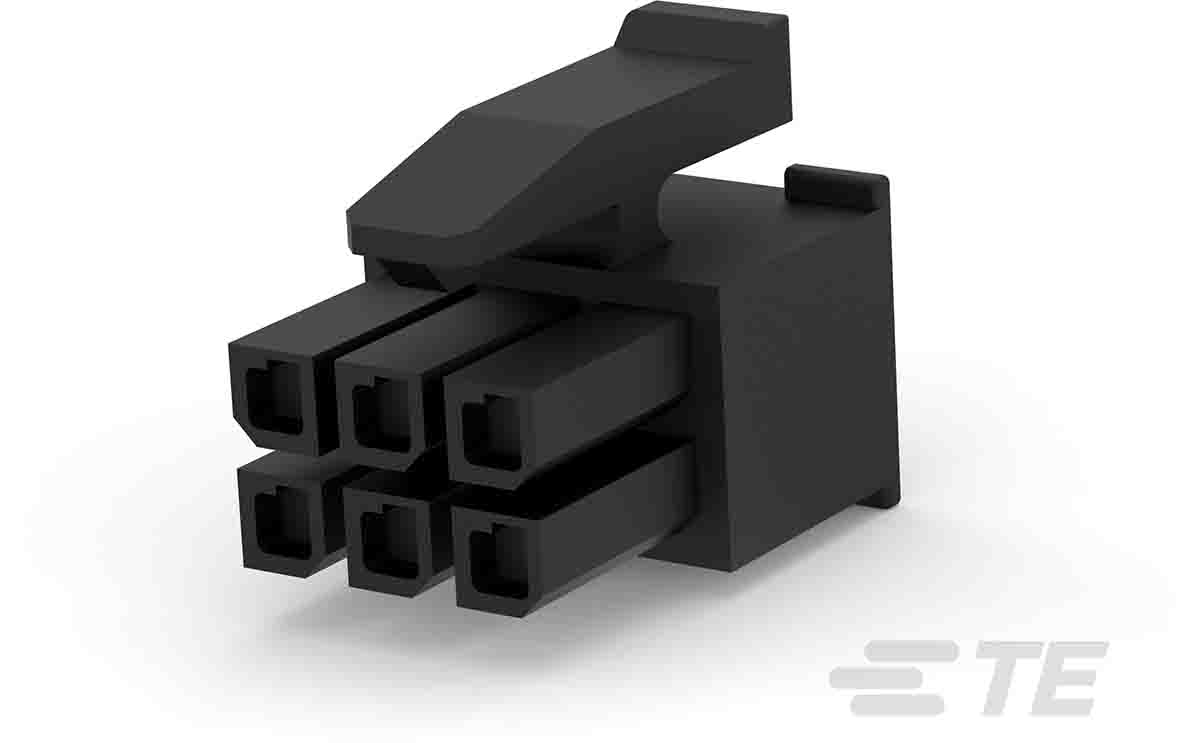 TE Connectivity, Micro MATE-N-LOK Female PCB Connector Housing, 3mm Pitch, 6 Way, 2 Row