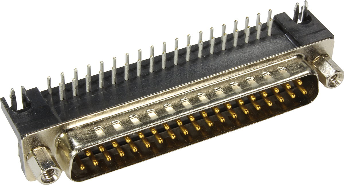 HARTING D-Sub 25 Way Right Angle Through Hole D-sub Connector Plug, 2.77mm Pitch, with 4-40 UNC Screwlocks