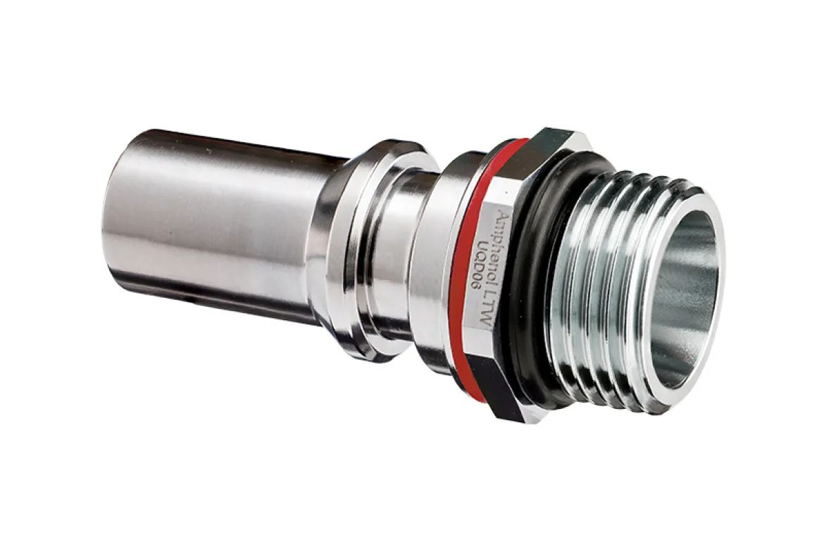 Amphenol Industrial Connector, 6 Contacts, Push Pull, 3/4 in Connector, Plug, Male, SQD06 Series