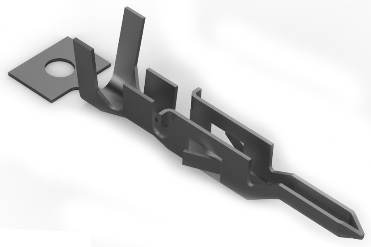 TE Connectivity VAL-U-LOK Series Male Crimp Terminal, 22AWG Min, 18AWG Max