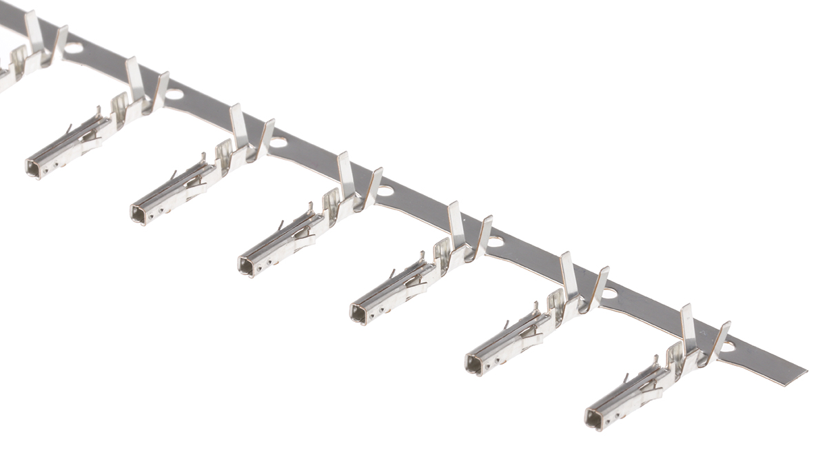 TE Connectivity VAL-U-LOK Series Female Crimp Terminal, 22AWG Min, 18AWG Max