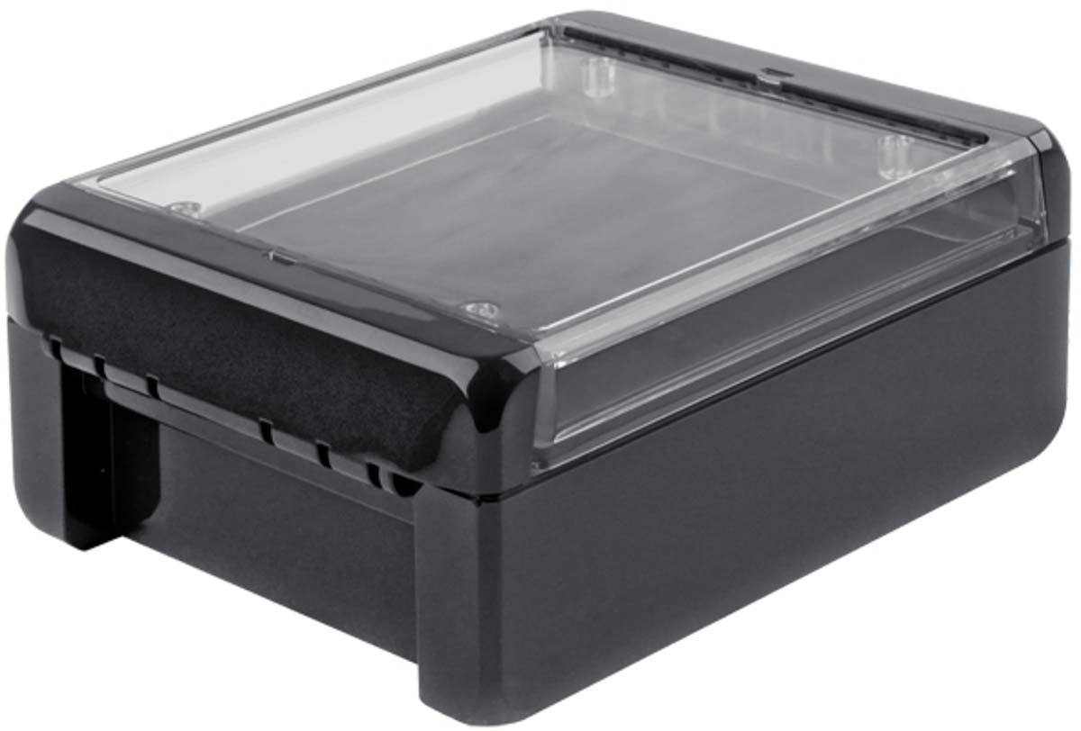 Bopla Bocube Series Graphite Grey Polycarbonate V0 Enclosure, IP66, IP68, IK07, Transparent Lid, 151 x 125 x 60mm